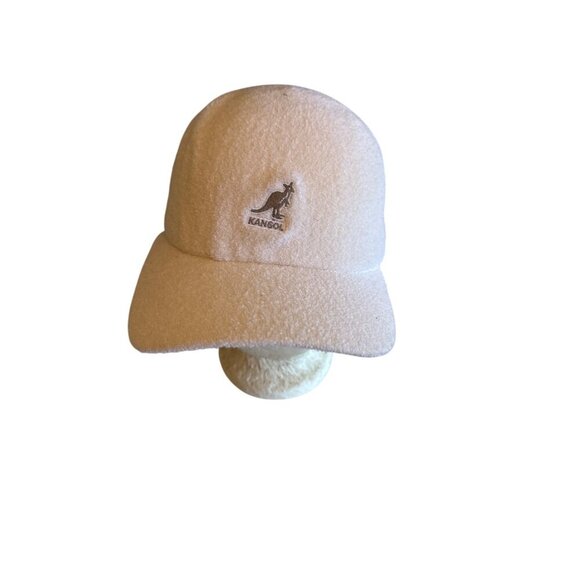 Kangol White Fleece Baseball Cap Stretch Fit S/M - Picture 1 of 5